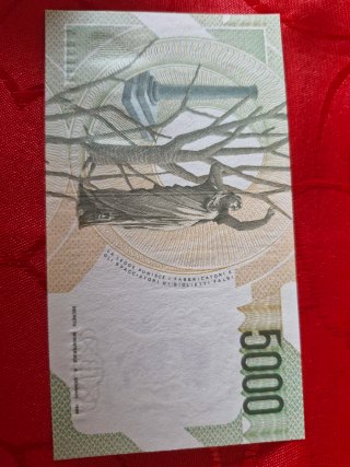 6 Banconote 5000 Lire Bellini FDS
