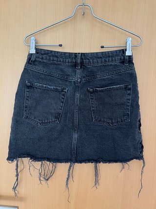 Falda tejana negra Primark