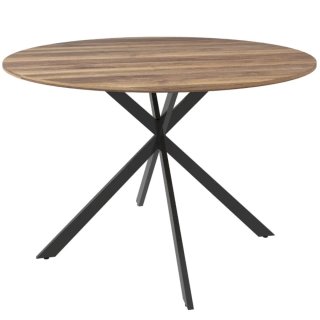 Mesa redonda madera y metal