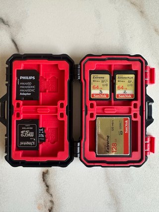 Estuche Rígido Tarjetas Compact flash/SD/MicroSD