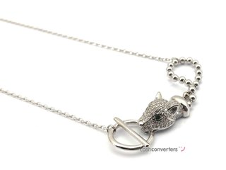 gargantilla plata 925mm con piedra con circonita 22cm