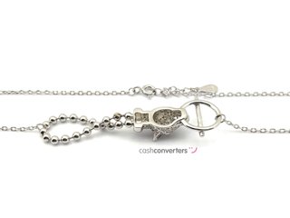 gargantilla plata 925mm con piedra con circonita 22cm