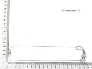 gargantilla plata 925mm con piedra con circonita 22cm