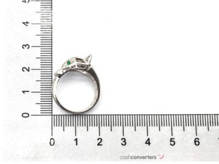 sortija plata 925mm con piedra con circonita t. 13 (16,88 mm)