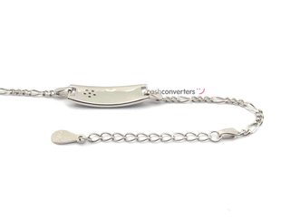 pulsera plata 925mm con circonita