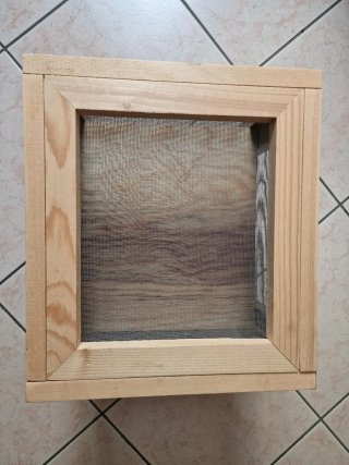 Porta formaggio in legno e metallo