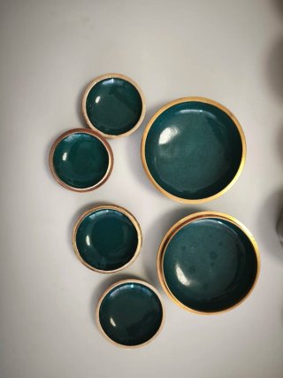 Lote de 3 cajitas artesanales esmalte cloisonné