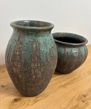 2 Jarrones Terracota Zara Home