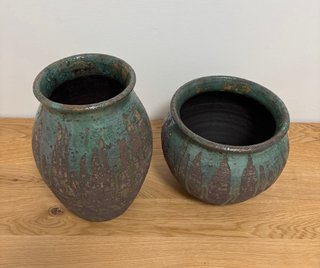 2 Jarrones Terracota Zara Home