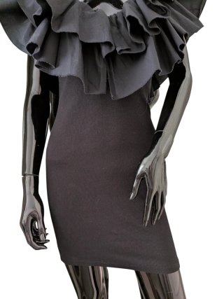 Zara vestido corto elástico algodón+elastano M