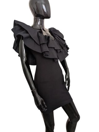 Zara vestido corto elástico algodón+elastano M