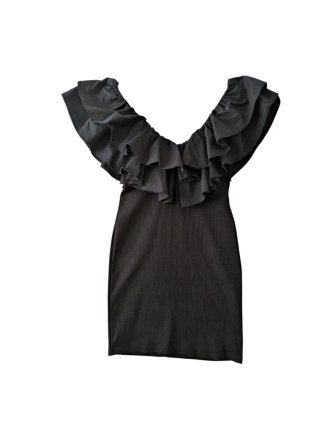 Zara vestido corto elástico algodón+elastano M