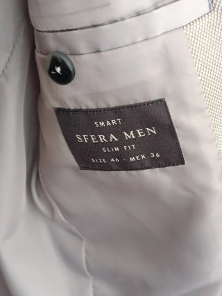 Blazer Slim Fit Hombre gris claro