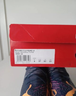 Botas Fútbol Puma Future Z Azul Naranja