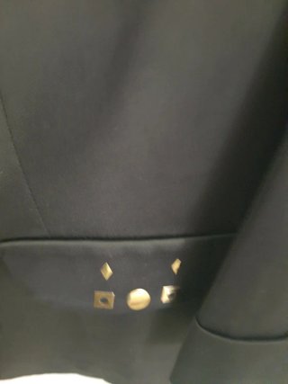 Tailleur donna in raso tg 50 cannella