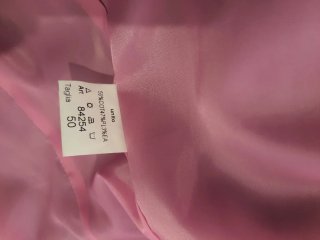 Tailleur donna in raso tg 50 cannella