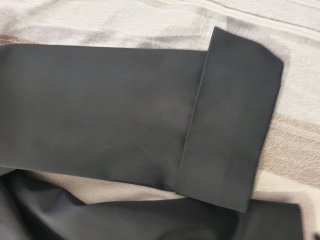 Tailleur donna in raso tg 50 cannella