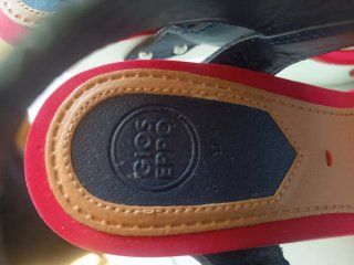 Sandalias Gioseppo Talla 37 Rojas y Blancas
