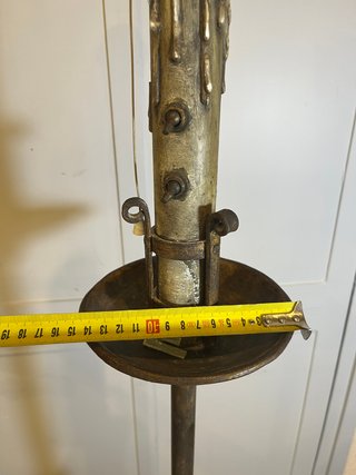 Lámpara Pie Vintage Hierro Forjado candelabro