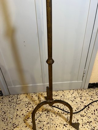 Lámpara Pie Vintage Hierro Forjado candelabro