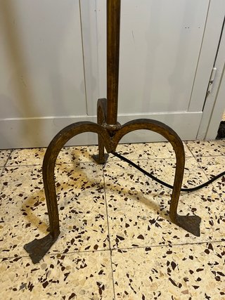 Lámpara Pie Vintage Hierro Forjado candelabro