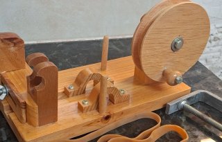 Máquina de hilar manual de madera