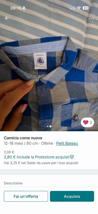T-shirt Chicco 6 mesi rossa manica corta bimbo