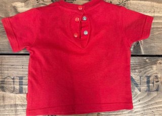 T-shirt Chicco 6 mesi rossa manica corta bimbo