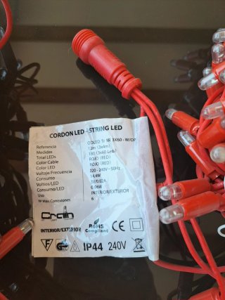 Guirnaldas de luz LED color rojo