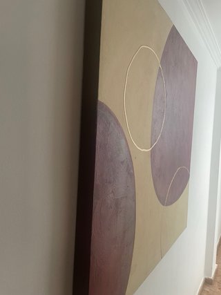 Dos Lienzos abstractos figuras gente