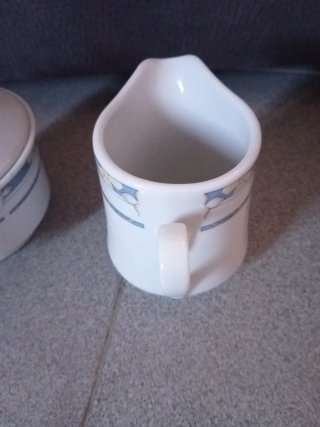 Lechera y azucarera porcelana vintage