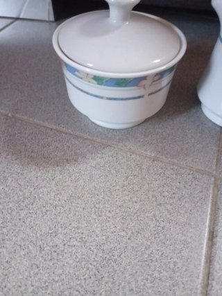 Lechera y azucarera porcelana vintage
