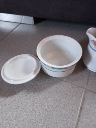 Lechera y azucarera porcelana vintage