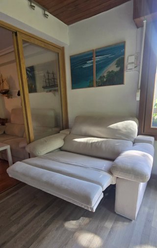 Sofá Eléctrico Reclinable Beige