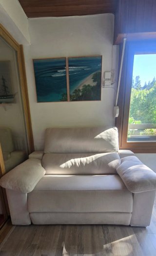 Sofá Eléctrico Reclinable Beige