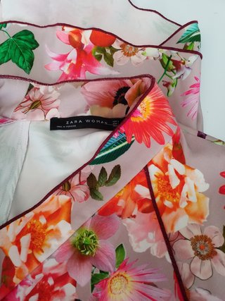 Blusa Zara Estilo Oriental Talla L