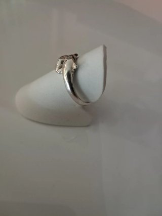 Anillo Plata Diseño Delfines Ajustable