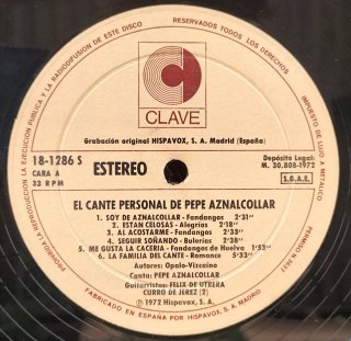 LP Pepe Aznalcóllar - El Cante Personal de