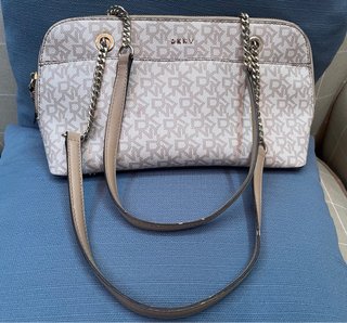 Bolso DKNY Beige y Gris