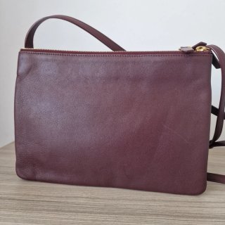 Borsa Celine Trio in pelle bordeaux in ottime condizioni
