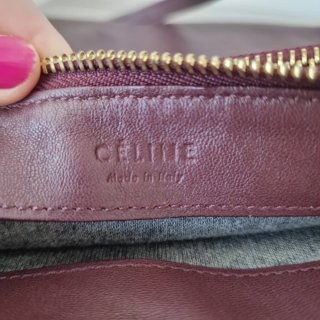 Borsa Celine Trio in pelle bordeaux in ottime condizioni