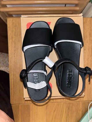 Sandalias Camper Misia negras plataforma T.36
