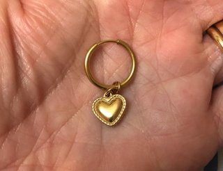 Colgante Corazón Chapado Oro