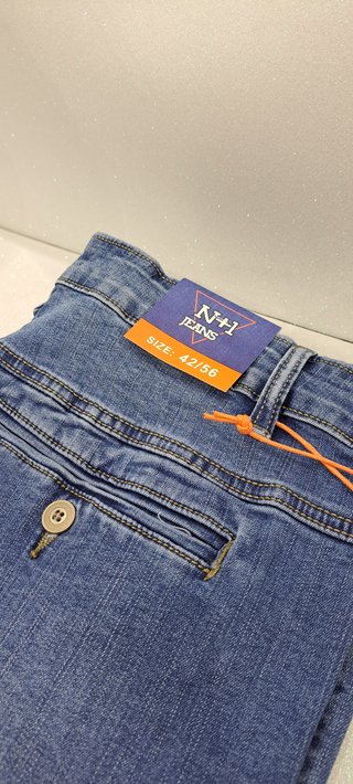 Jeans uomo elasticizzato tg. 56 blu chiaro n+1