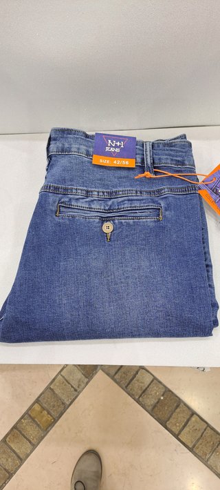 Jeans uomo elasticizzato tg. 56 blu chiaro n+1