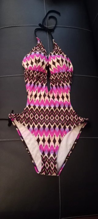 Trikini Marrón y Fucsia