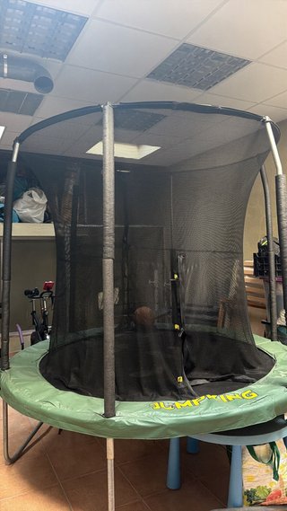 Cama elástica JUMPKING con red de seguridad