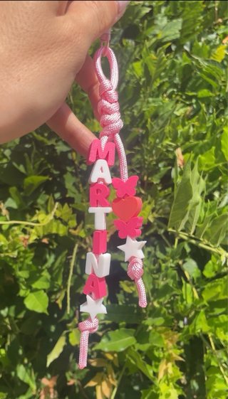 Charm portachiavi personalizzato con nome