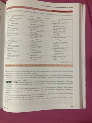 Lengua castellana y literatura 1, Le Bachillerato