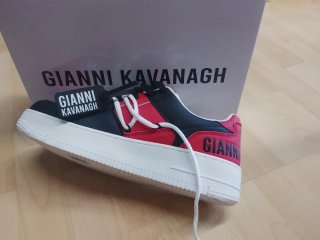 Zapatillas Gianni Kavanagh Negras y Rojas